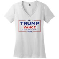 Trump Vance 2024 Vice President Vp Trump 2024 Election Women's V-Neck T-Shirt