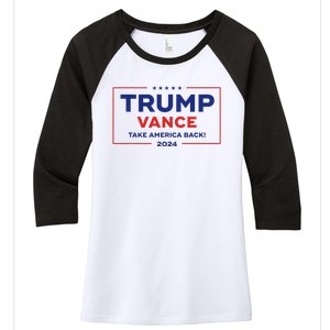 Trump Vance 2024 Vice President Vp Trump 2024 Election Women's Tri-Blend 3/4-Sleeve Raglan Shirt