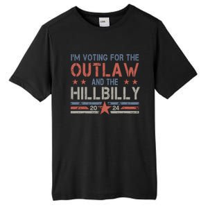 Trump Vance 2024 Donald Trump J.D. Vance Outlaw Hillbilly Tall Fusion ChromaSoft Performance T-Shirt