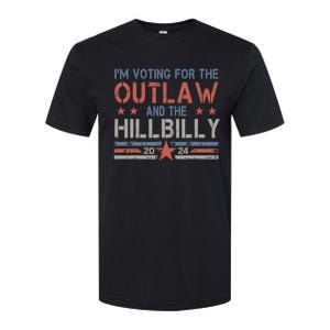 Trump Vance 2024 Donald Trump J.D. Vance Outlaw Hillbilly Softstyle CVC T-Shirt