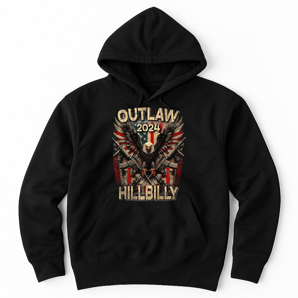Trump Vance 24 Outlaw Hillbilly Us Flag Vintage Premium Hoodie