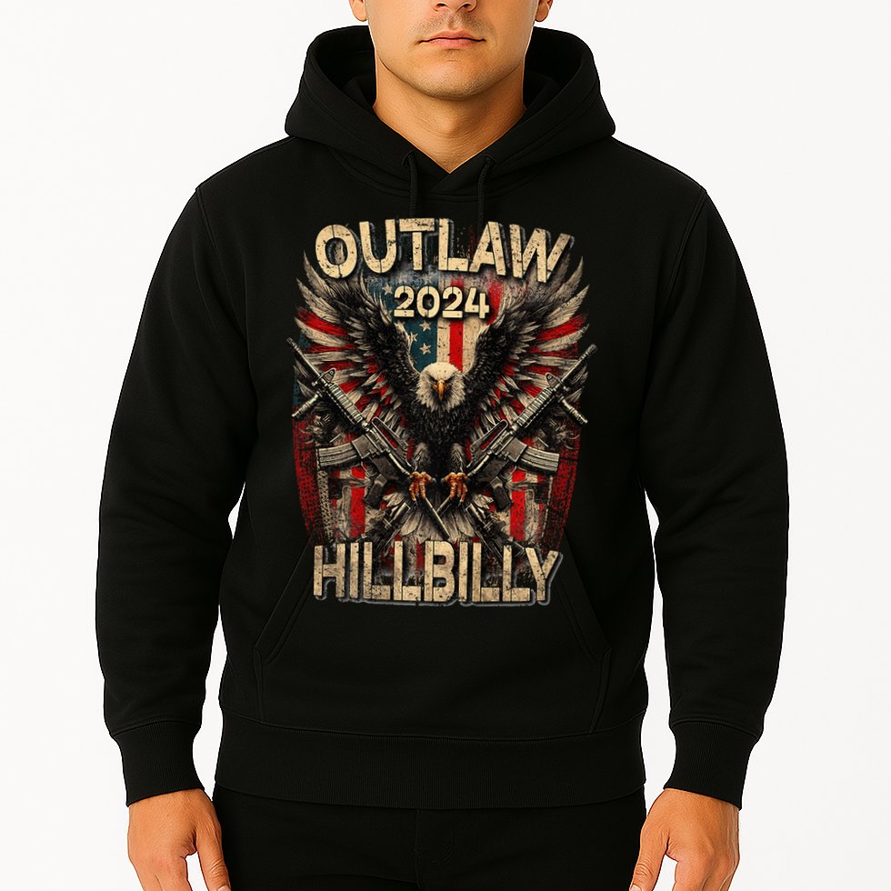 Trump Vance 24 Outlaw Hillbilly Us Flag Vintage Premium Hoodie