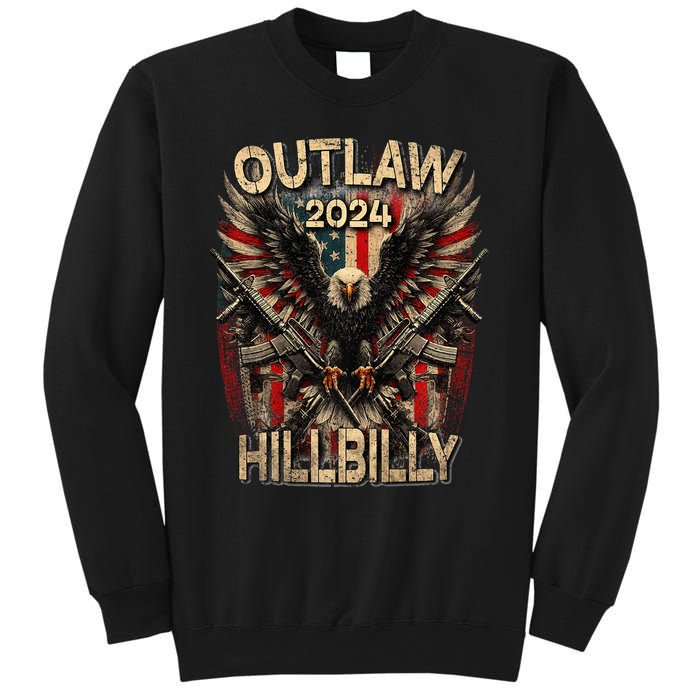 Trump Vance 24 Outlaw Hillbilly Us Flag Vintage Premium Sweatshirt