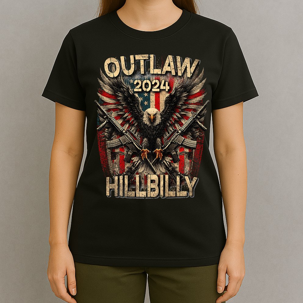 Trump Vance 24 Outlaw Hillbilly Us Flag Vintage Premium T-Shirt