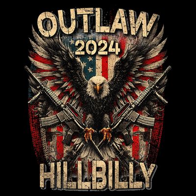 Trump Vance 24 Outlaw Hillbilly Us Flag Vintage Premium T-Shirt