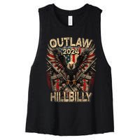 Trump Vance 24 Outlaw Hillbilly Us Flag Vintage Premium Women's Racerback Cropped Tank