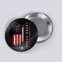 Trump Vance 2024 Vintage Subdued Vertical Flag Button