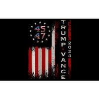 Trump Vance 2024 Vintage Subdued Vertical Flag Bumper Sticker