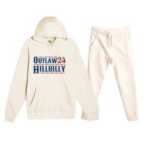 Trump Vance 2024 J.D. Vance Outlaw Hillbilly 24 Premium Hooded Sweatsuit Set