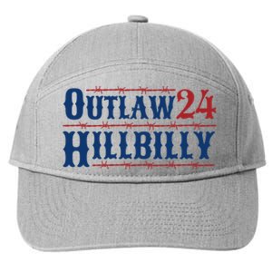 Trump Vance 2024 J.D. Vance Outlaw Hillbilly 24 7-Panel Snapback Hat