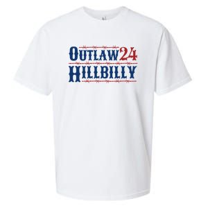 Trump Vance 2024 J.D. Vance Outlaw Hillbilly 24 Sueded Cloud Jersey T-Shirt