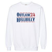 Trump Vance 2024 J.D. Vance Outlaw Hillbilly 24 Garment-Dyed Sweatshirt