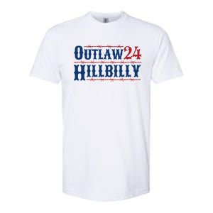 Trump Vance 2024 J.D. Vance Outlaw Hillbilly 24 Softstyle CVC T-Shirt