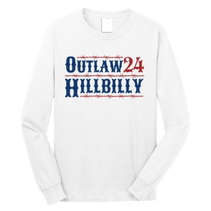 Trump Vance 2024 J.D. Vance Outlaw Hillbilly 24 Long Sleeve Shirt