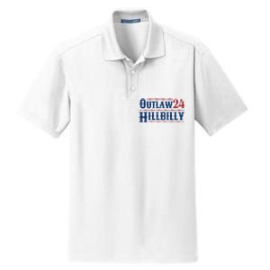 Trump Vance 2024 J.D. Vance Outlaw Hillbilly 24 Dry Zone Grid Polo