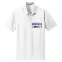 Trump Vance 2024 J.D. Vance Outlaw Hillbilly 24 Dry Zone Grid Polo