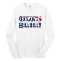 Trump Vance 2024 J.D. Vance Outlaw Hillbilly 24 Tall Long Sleeve T-Shirt