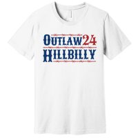 Trump Vance 2024 J.D. Vance Outlaw Hillbilly 24 Premium T-Shirt