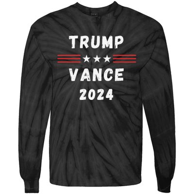 Trump Vance 2024 Vote Trump Vance 24 Im Voting Trump Vance Tie-Dye Long Sleeve Shirt