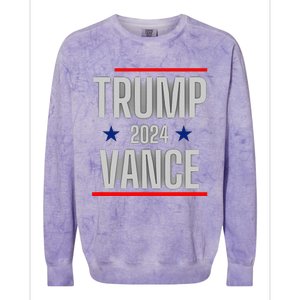 Trump Vance 2024 Presidential Race Colorblast Crewneck Sweatshirt