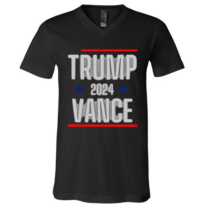 Trump Vance 2024 Presidential Race V-Neck T-Shirt