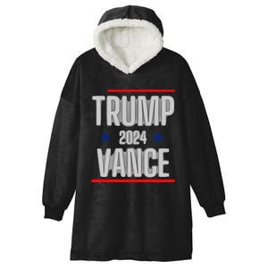 Trump Vance 2024 Presidential Race Hooded Wearable Blanket