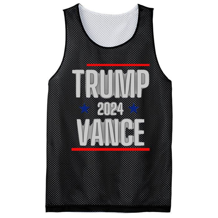 Trump Vance 2024 Presidential Race Mesh Reversible Basketball Jersey Tank