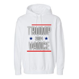 Trump Vance 2024 Presidential Race Garment-Dyed Fleece Hoodie