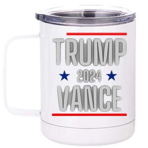 Trump Vance 2024 Presidential Race 12 oz Stainless Steel Tumbler Cup