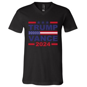 Trump Vance 2024 For President Vp Usa Election Patriotic V-Neck T-Shirt