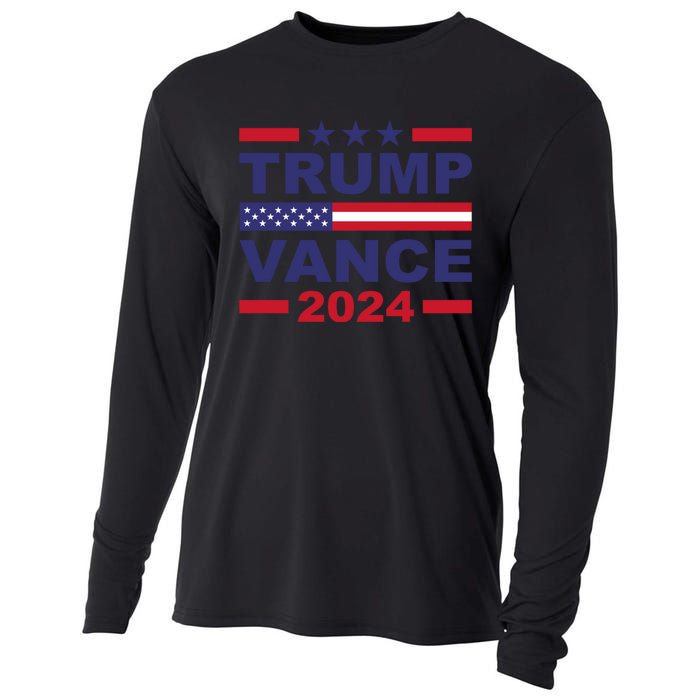 Trump Vance 2024 For President Vp Usa Election Patriotic Cooling Performance Long Sleeve Crew