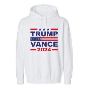 Trump Vance 2024 For President Vp Usa Election Patriotic Garment-Dyed Fleece Hoodie