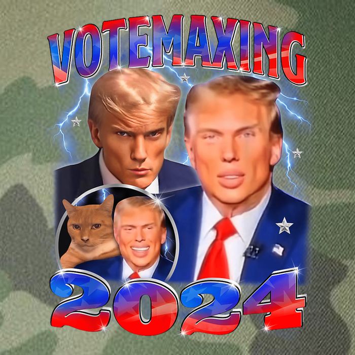 Trump Votemaxing 2024 Looksmaxxing Funny Mewing Meme Legacy Tie Dye Trucker Hat