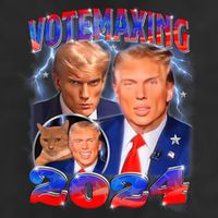 Trump Votemaxing 2024 Looksmaxxing Funny Mewing Meme Cool Comfort Performance Bucket Hat
