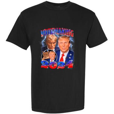 Trump Votemaxing 2024 Looksmaxxing Funny Mewing Meme Garment-Dyed Heavyweight T-Shirt