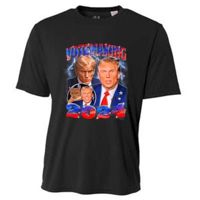 Trump Votemaxing 2024 Looksmaxxing Funny Mewing Meme Cooling Performance Crew T-Shirt