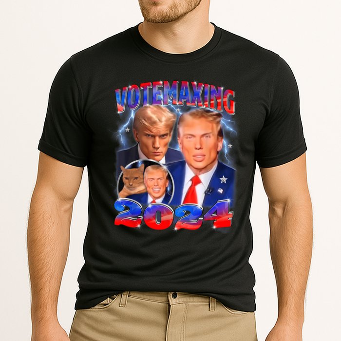 Trump Votemaxing 2024 Looksmaxxing Funny Mewing Meme Performance Shirt