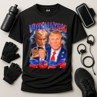 Trump Votemaxing 2024 Looksmaxxing Funny Mewing Meme Performance Shirt