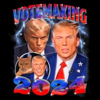 Trump Votemaxing 2024 Looksmaxxing Funny Mewing Meme Performance Shirt