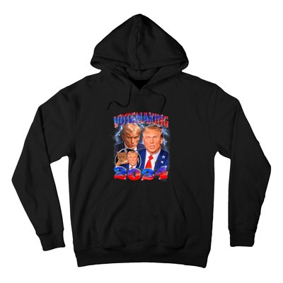 Trump Votemaxing 2024 Looksmaxxing Funny Mewing Meme Hoodie