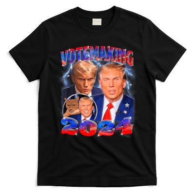 Trump Votemaxing 2024 Looksmaxxing Funny Mewing Meme T-Shirt
