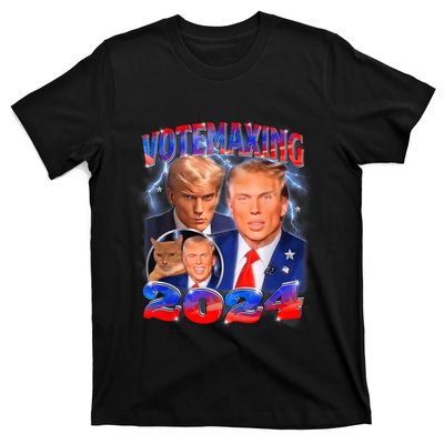 Trump Votemaxing 2024 Looksmaxxing Funny Mewing Meme T-Shirt