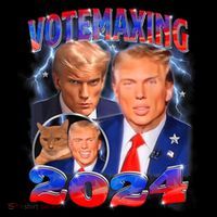 Trump Votemaxing 2024 Looksmaxxing Funny Mewing Meme Tall T-Shirt