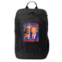 Trump Votemaxing 2024 Looksmaxxing Funny Mewing Meme City Backpack