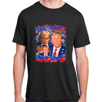 Trump Votemaxing 2024 Looksmaxxing Funny Mewing Meme Adult ChromaSoft Performance T-Shirt