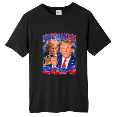 Trump Votemaxing 2024 Looksmaxxing Funny Mewing Meme Tall Fusion ChromaSoft Performance T-Shirt