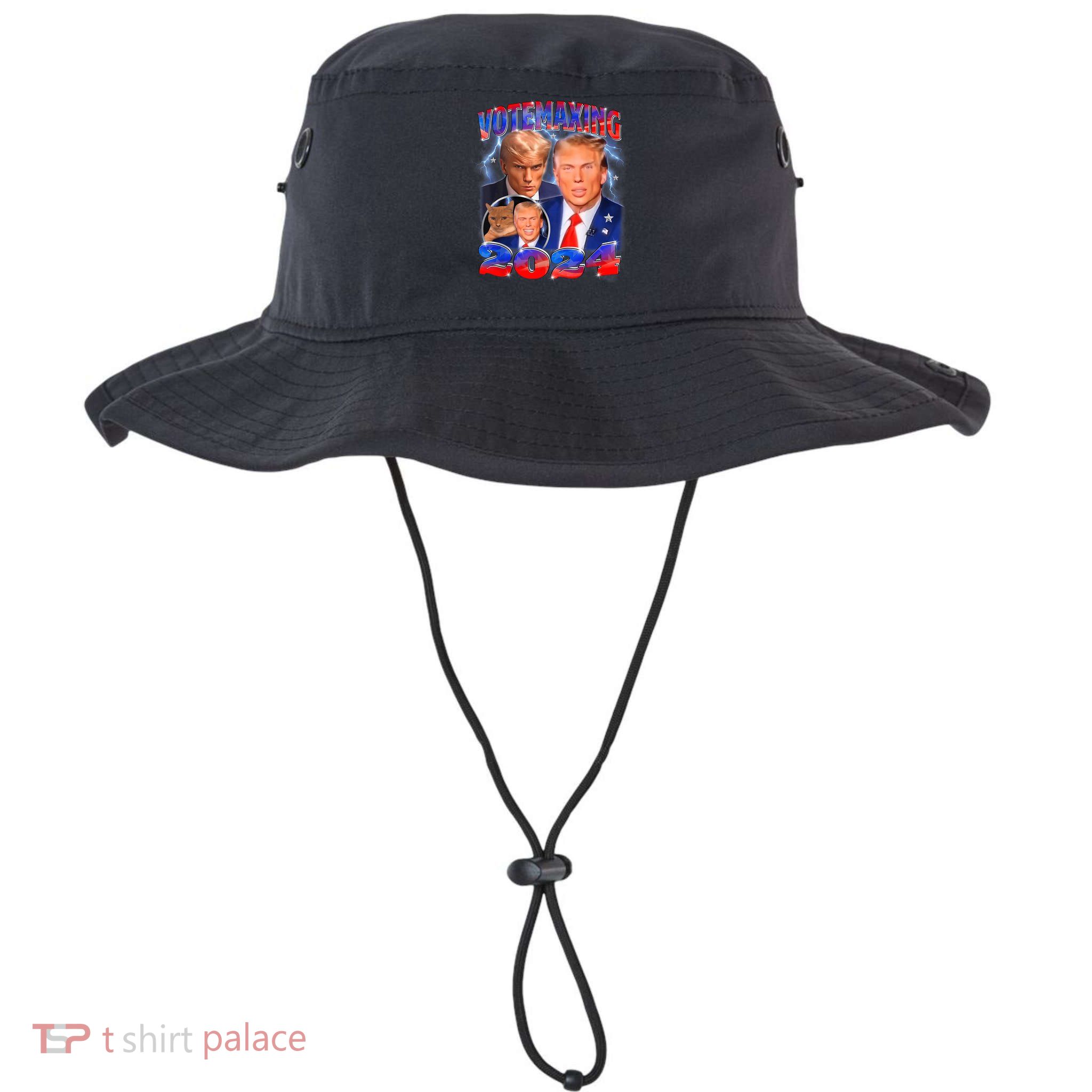 Trump Votemaxing 2024 Looksmaxxing Funny Mewing Meme Bucket Hat