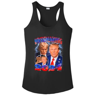 Trump Votemaxing 2024 Looksmaxxing Funny Mewing Meme Ladies PosiCharge Competitor Racerback Tank