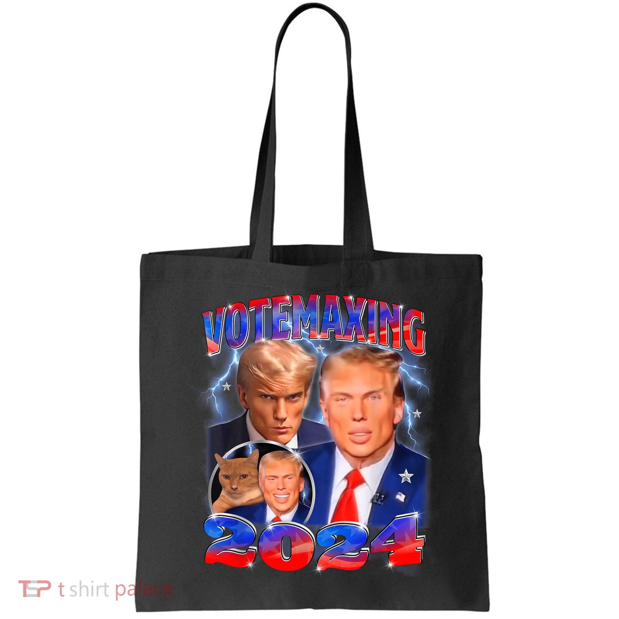 Trump Votemaxing 2024 Looksmaxxing Funny Mewing Meme Bag