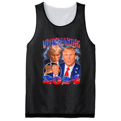 Trump Votemaxing 2024 Looksmaxxing Funny Mewing Meme Mesh Reversible Basketball Jersey Tank